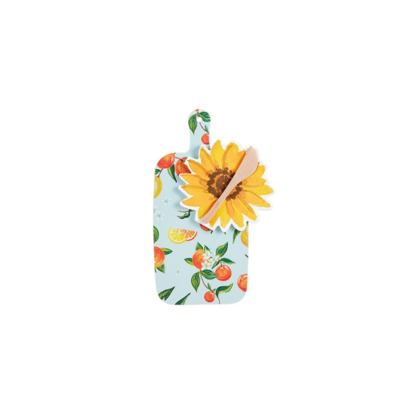 Spring Melamine Board and Napkin Set