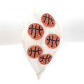 Seed Beaded Basketball Burnout Knot Headband