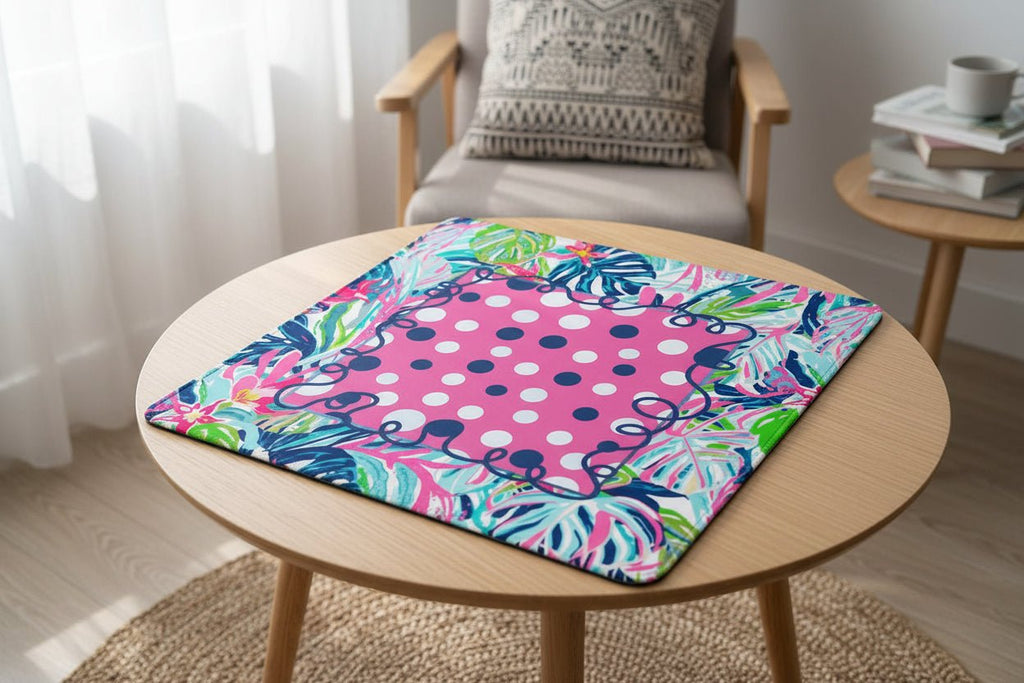 Preppy Pastel Polka Dot Mini Mahjong Mat