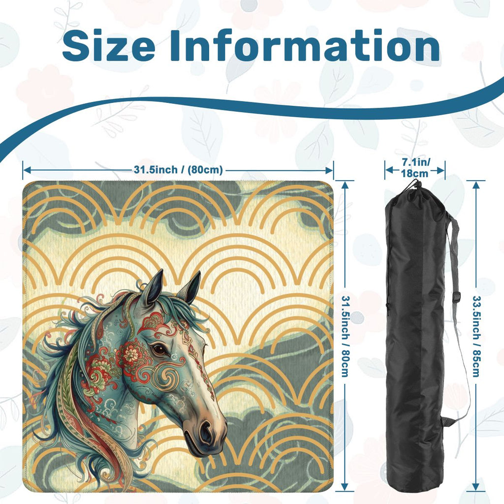 Year of The Firehorse, Lunar Year Boho Mahjong Mat