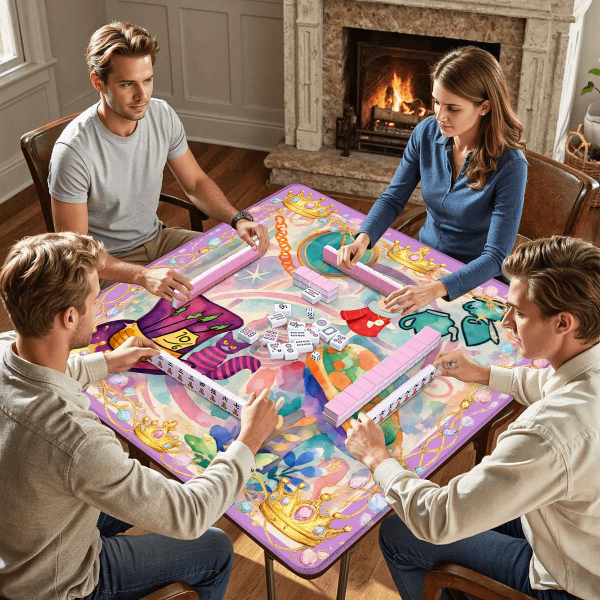 Alice In Wonderland Fairytale Mahjong Mat