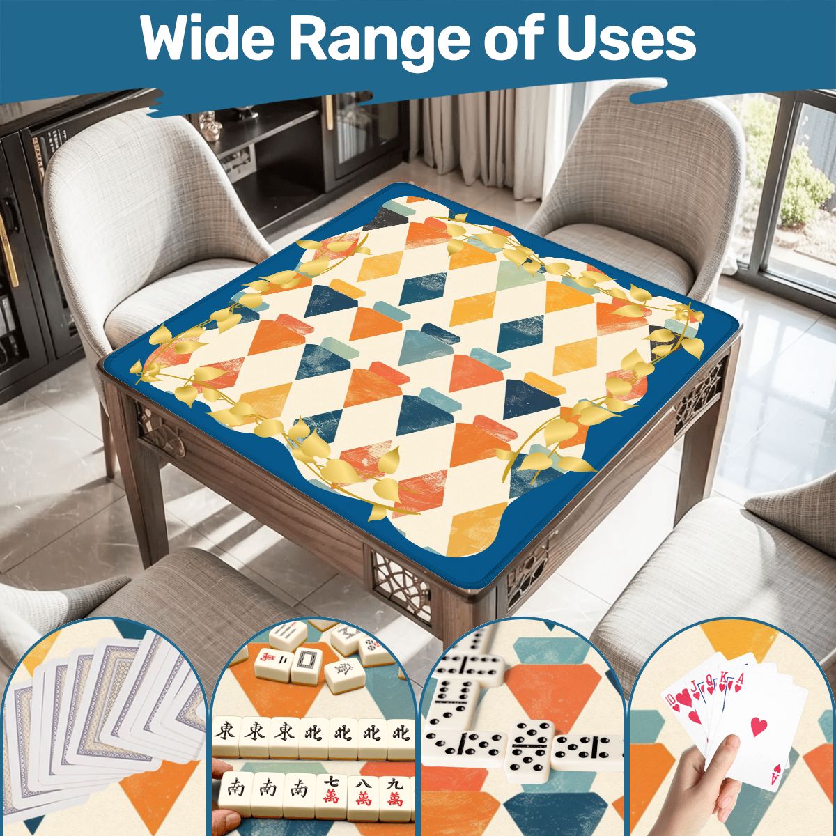 MODERN MAZAL Jewish Mahjong Mat