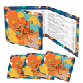 Octovibe Blue Lagoon 4 Mahjong Card Holder with Line Finder