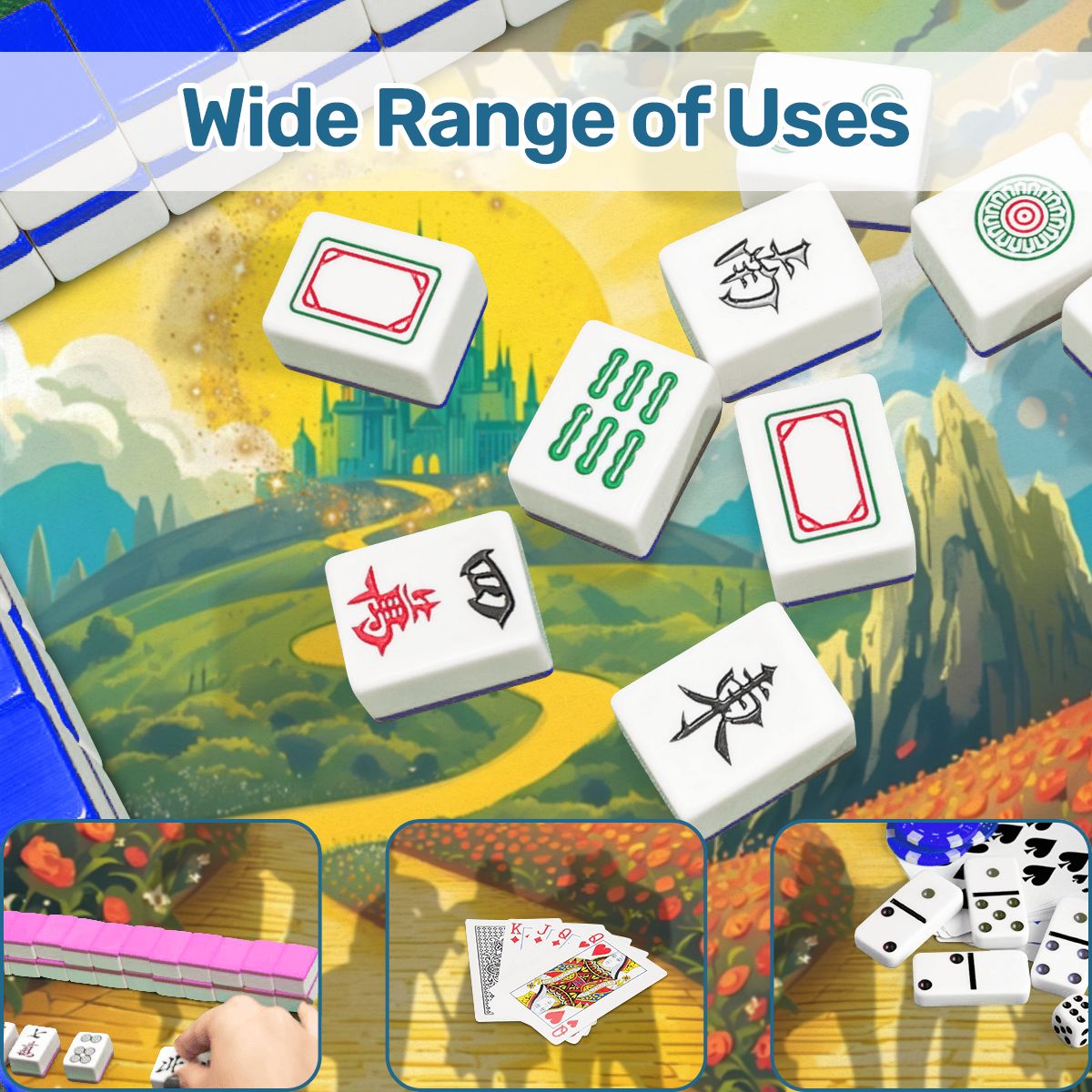 Wizard Of Oz Scalloped Mahjong Mat