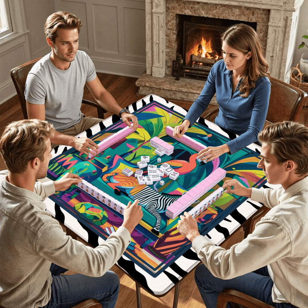 Wild Thang Animal Safari Mahjong Mat