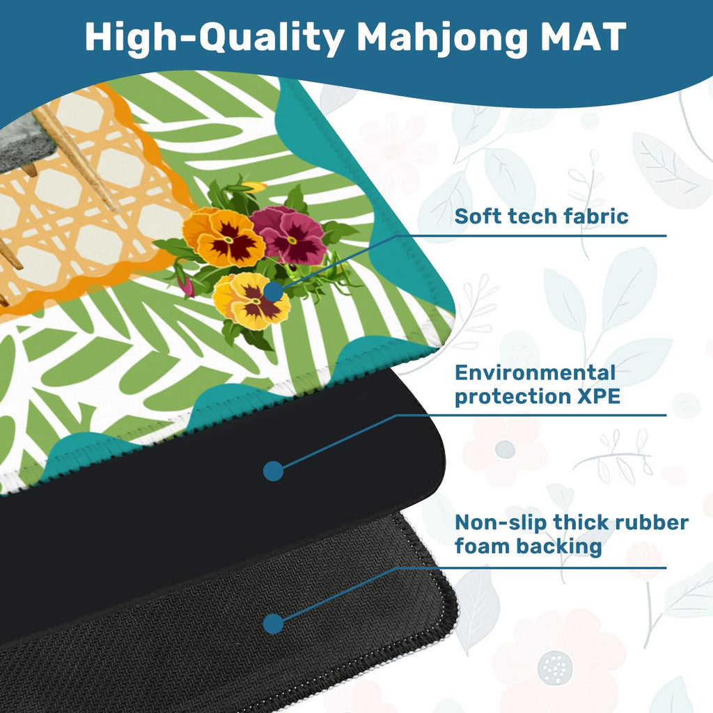 Houseplants And Critters Mahjong Mat