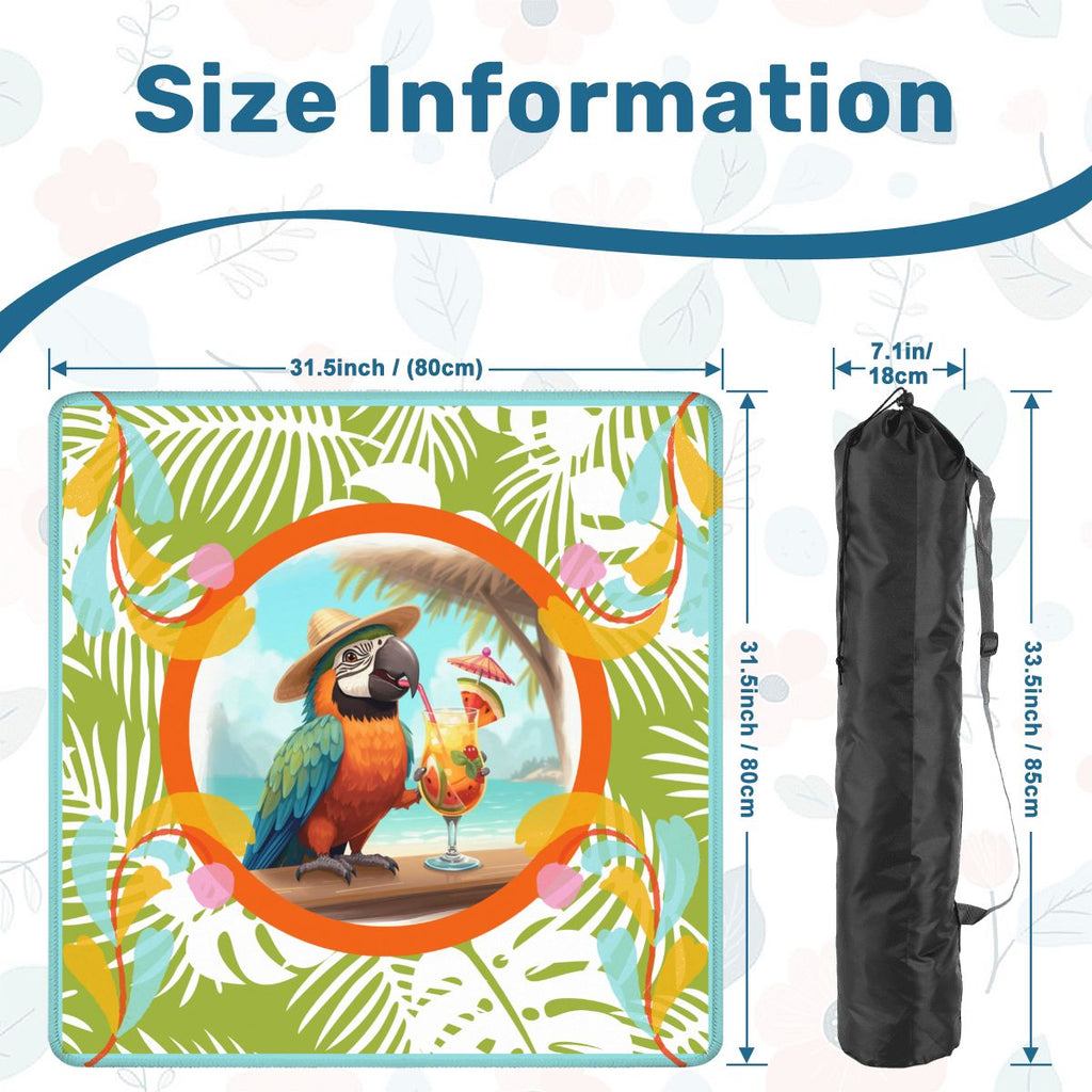 Toucan Tessa Tropical Fun Mahjong Mat