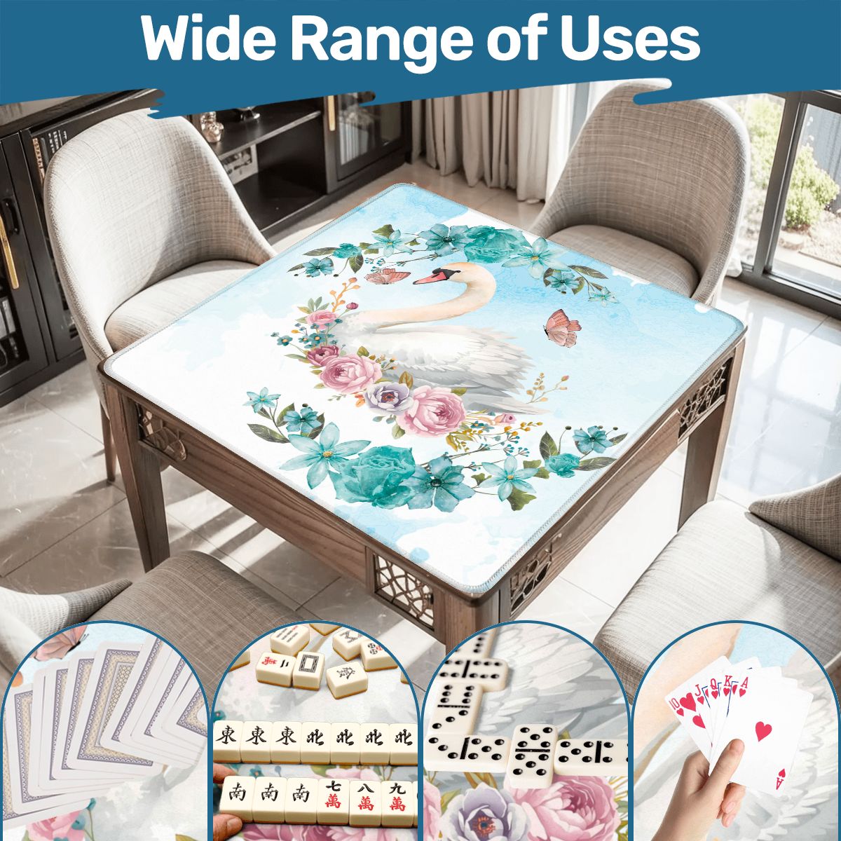 Sally Swan At Bay Mahjong Mat