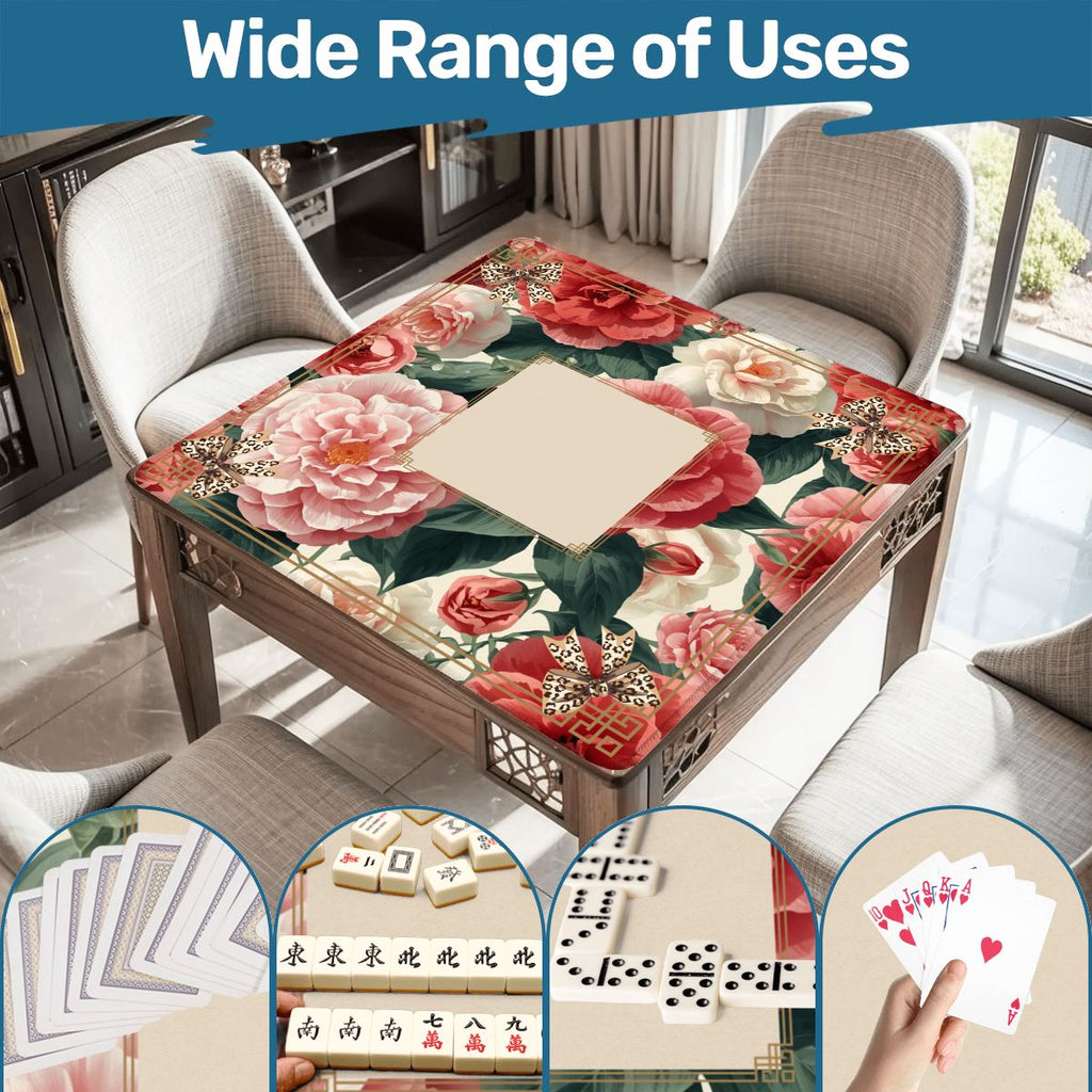 Southern Floral Camellias In Bloom Mahjong Mat