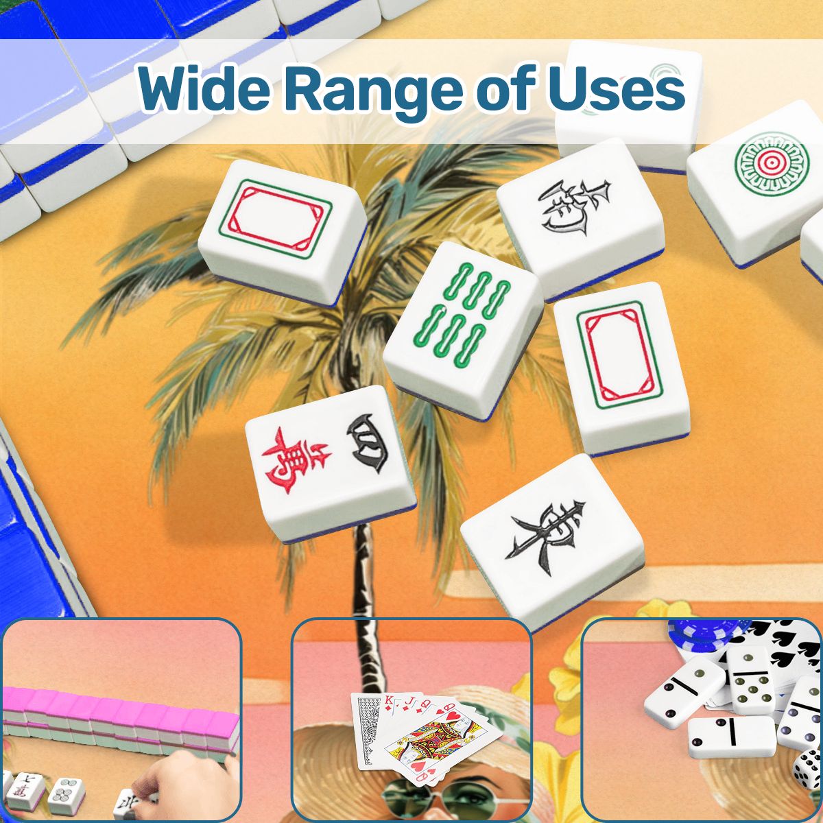 Classic Old Florida Nostalgia Mahjong Mat