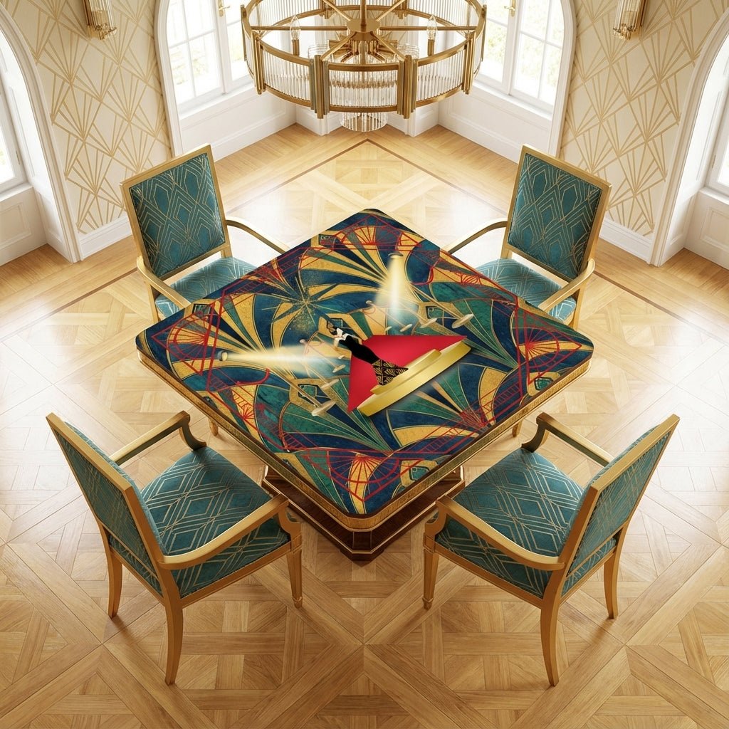 Art Deco Hollywood Regency Mahjong Mat