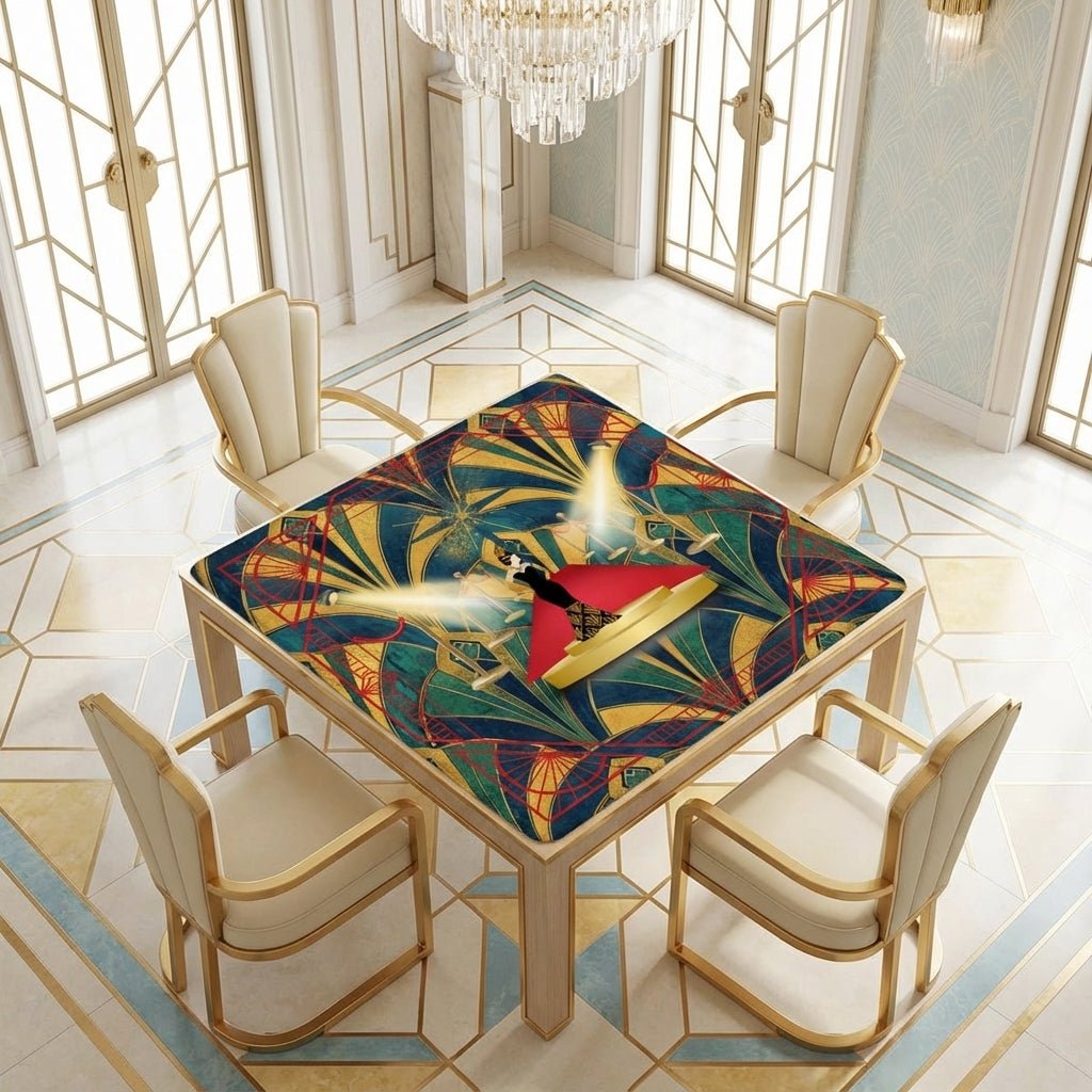 Art Deco Hollywood Regency Mahjong Mat