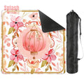 Asian Chinese Blossom, Watercolor Floral Pretty Mahjong Mat