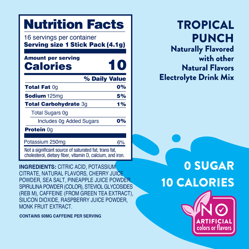 Jordan's Skinny Mixes - Refresher Stix 16 ct - Tropical Punch