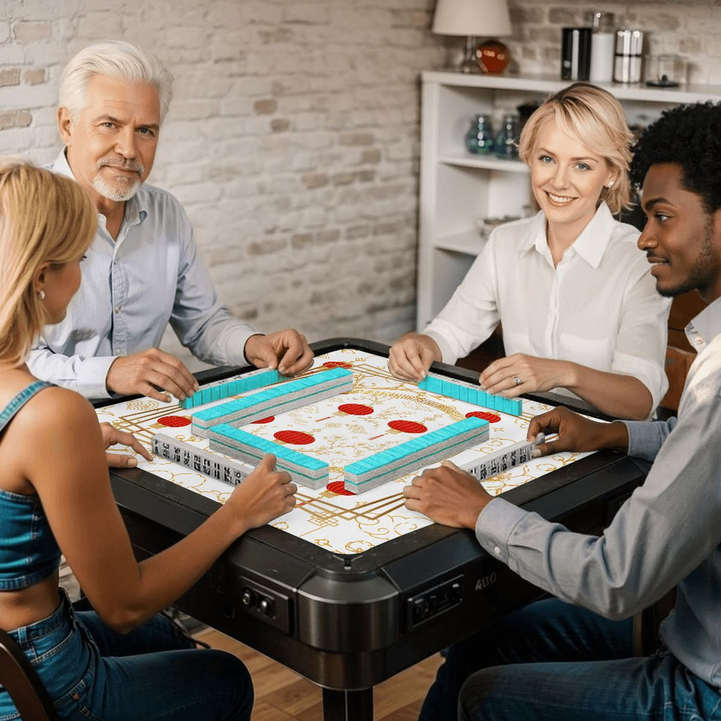 Asian Chinese Lanterns Mahjong Mat