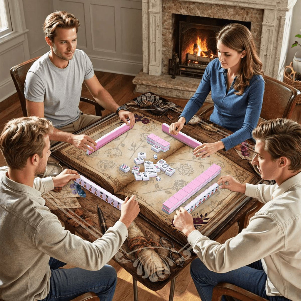 Dark Academia Mahjong Mat, Poe Edition #2