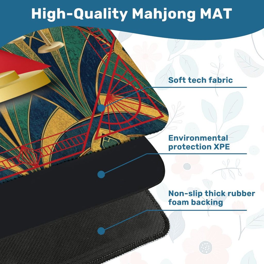 Art Deco Hollywood Regency Mahjong Mat