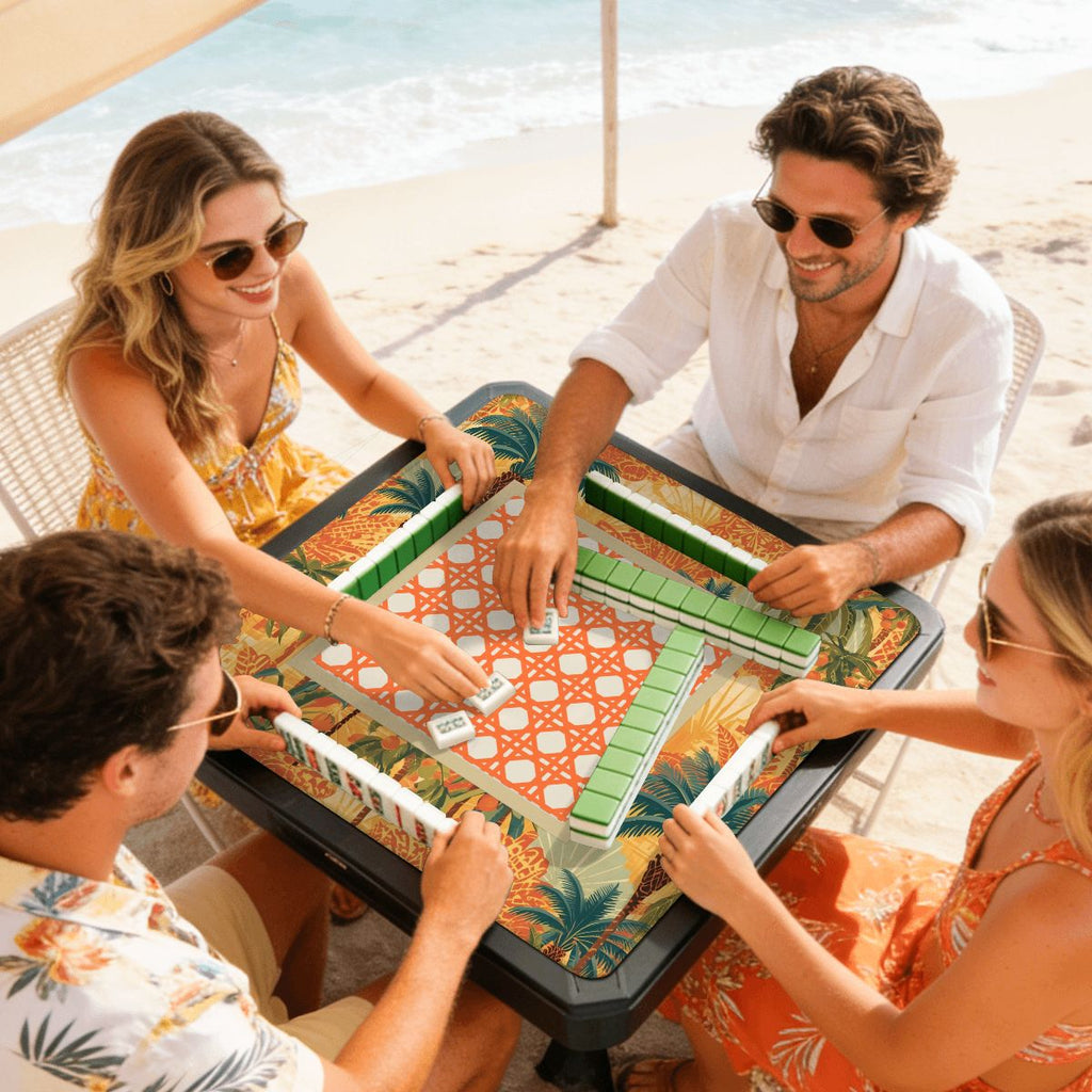 Tropicala Palm Mini Mahjong Mat (Ship Rolled up)