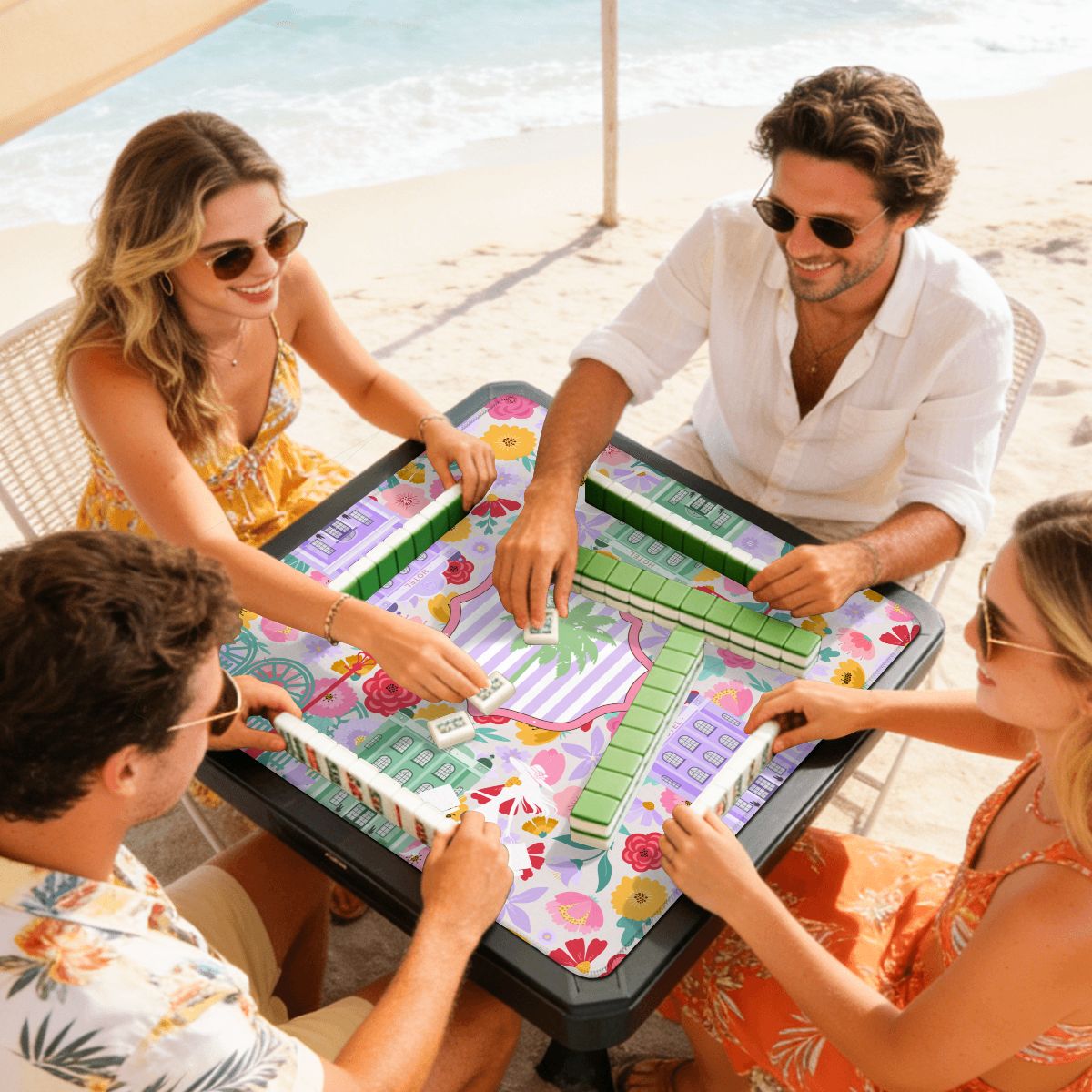 Charleston South Carolina Preppy Pastel Mini Mahjong Mat
