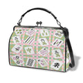 Mahjong Preppy Pastel Modern Kisslock Trendy Shoulder Bag Kisslock Crossbody Shoulder Bag