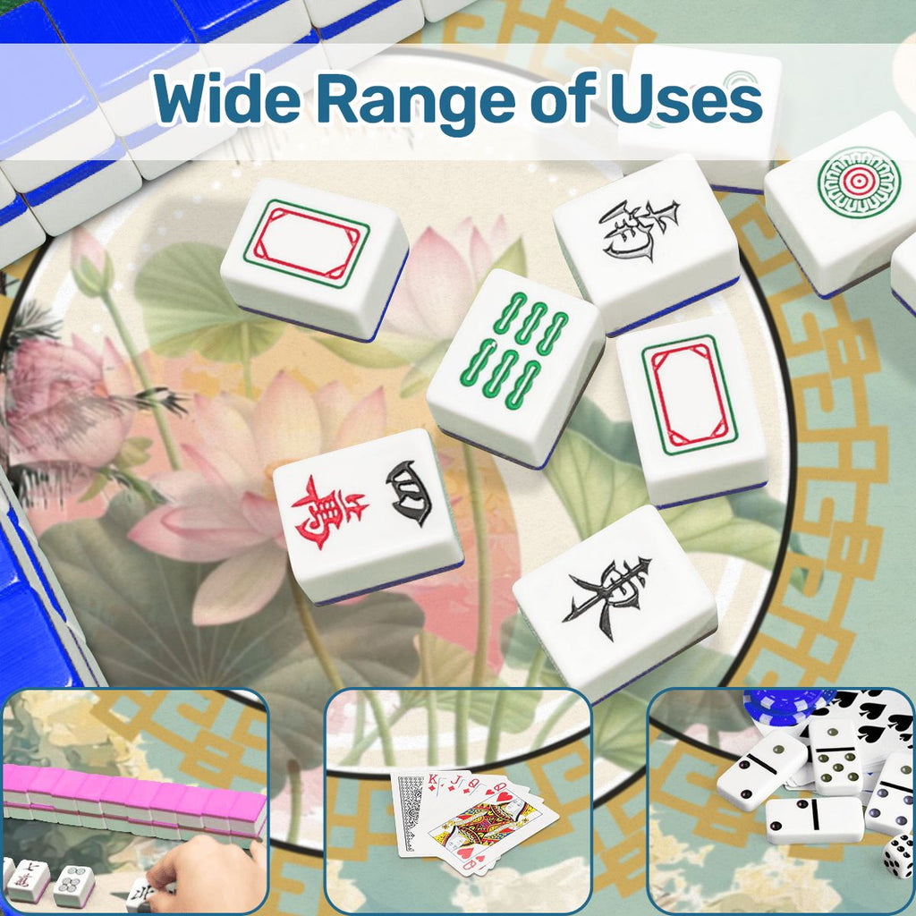 Lily On The Lanai Scalloped Mahjong Mat
