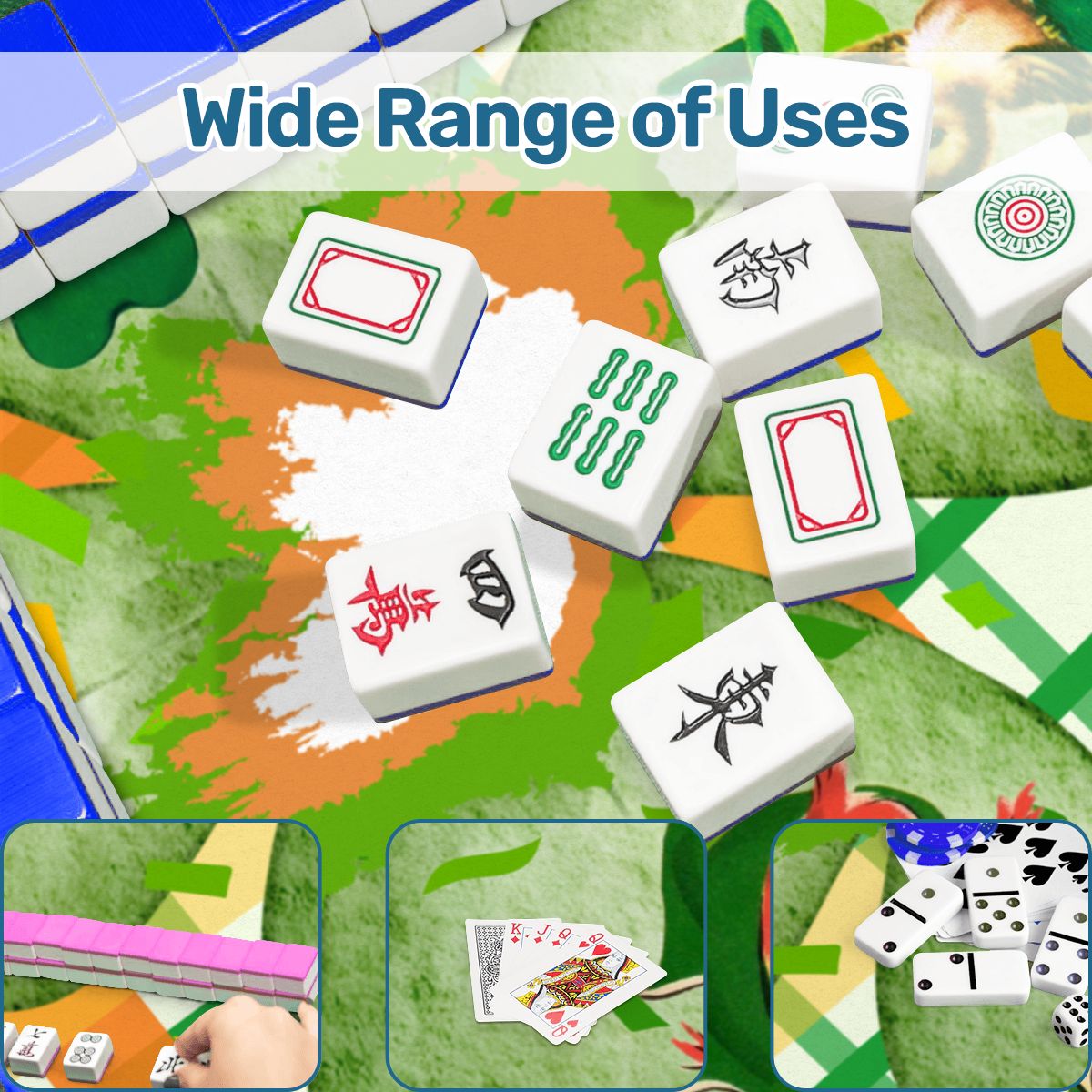 Luck Of The Irish, Vintage Nostalgia Charming Mahjong Mat
