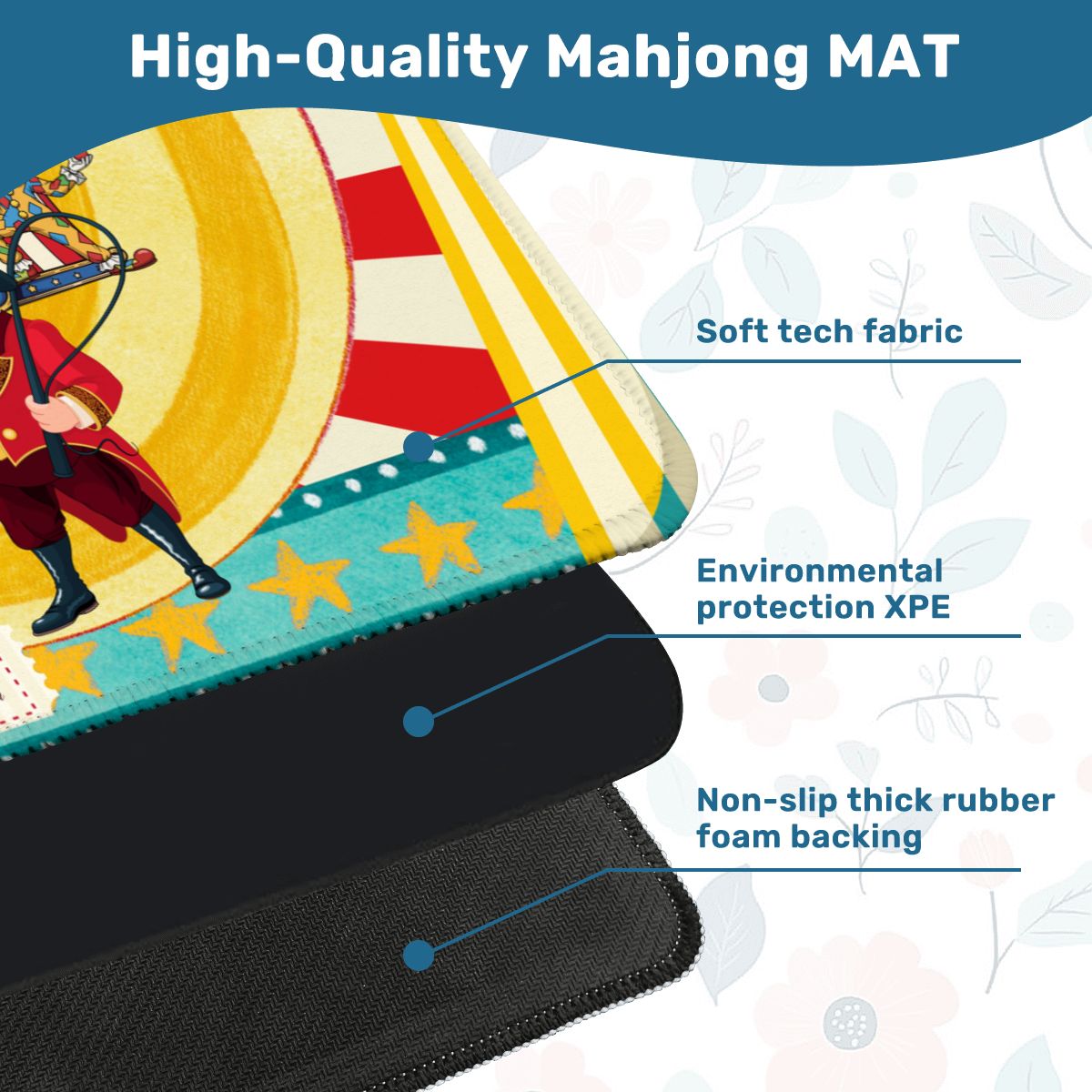 Send in the Clowns Circus Themed Mahjong Mat
