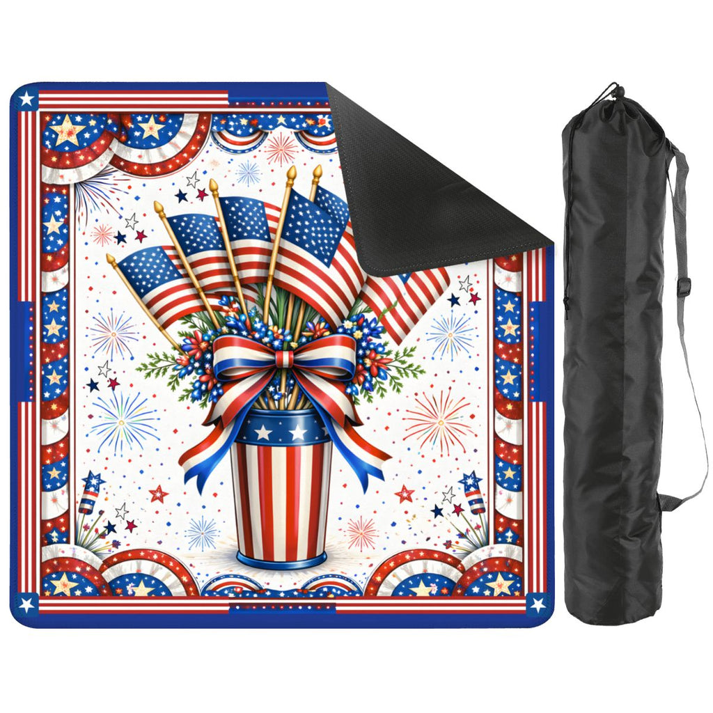 American Pie USA Patriotic Mahjong Mat