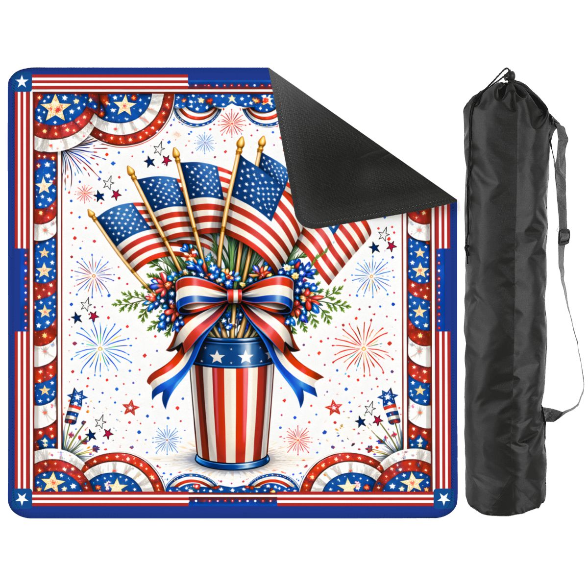 American Pie USA Patriotic Mahjong Mat