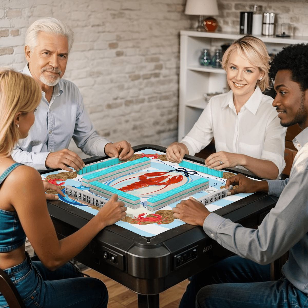 New England Nautical Mahjong Mat