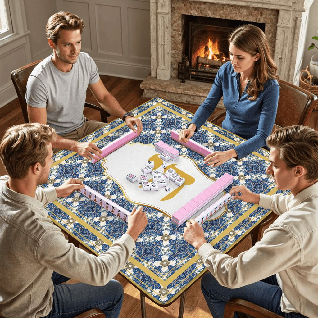 Chai Royale Jewish Designed Lucky Number 18 Mahjong Mat