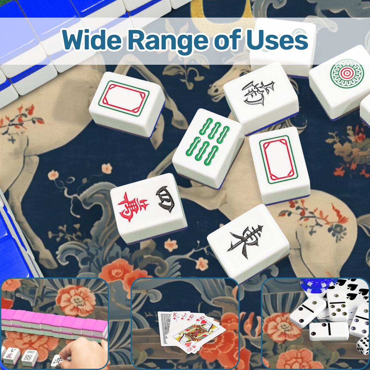 Year Of The Firehorse 2026 Scalloped Mahjong Mat