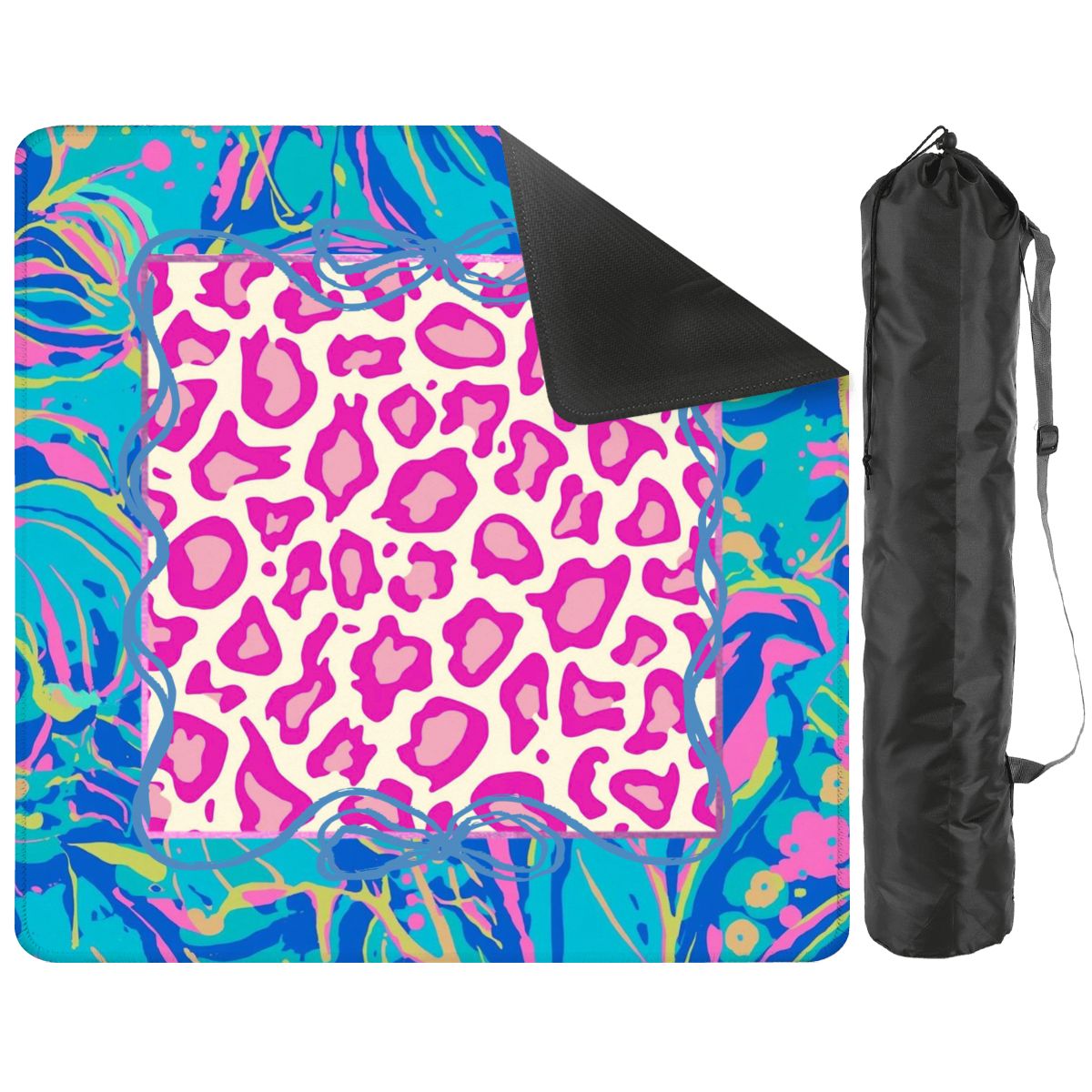 Preppy Pastel Whimsy Garden Club Mahjong Mat