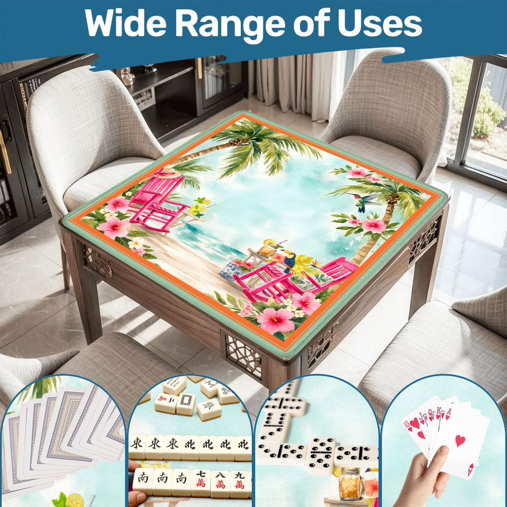 Southern Charm Tropical Island Vibes Mahjong Mat