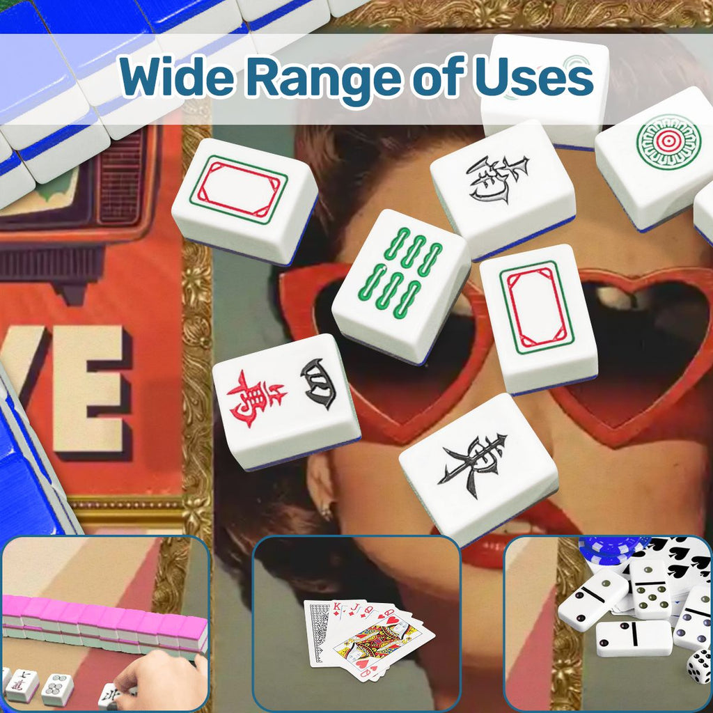 Funny Mini Mahjong Travel Mat, Mahjong Looks Good On You (Ship Rolled up)
