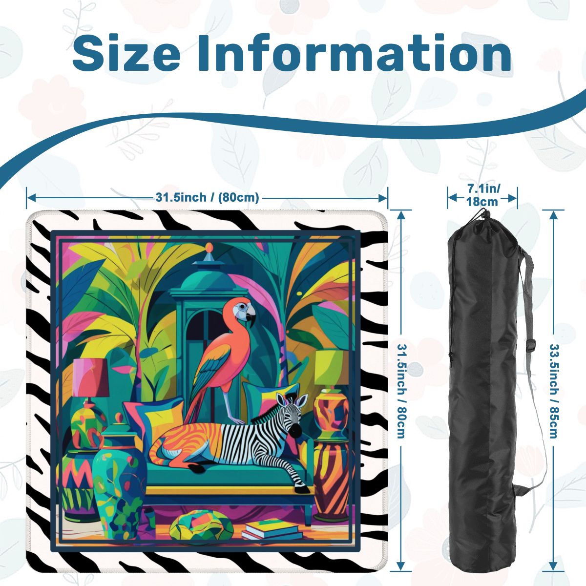 Wild Thang Animal Safari Mahjong Mat