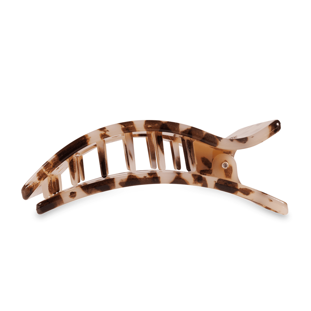 Blonde Tortoise Large Flat Rectangle Hair Clip