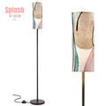 Boho Floor Lamp Bohemian Blush Pink Beige Abstract Modern Standing Lamp