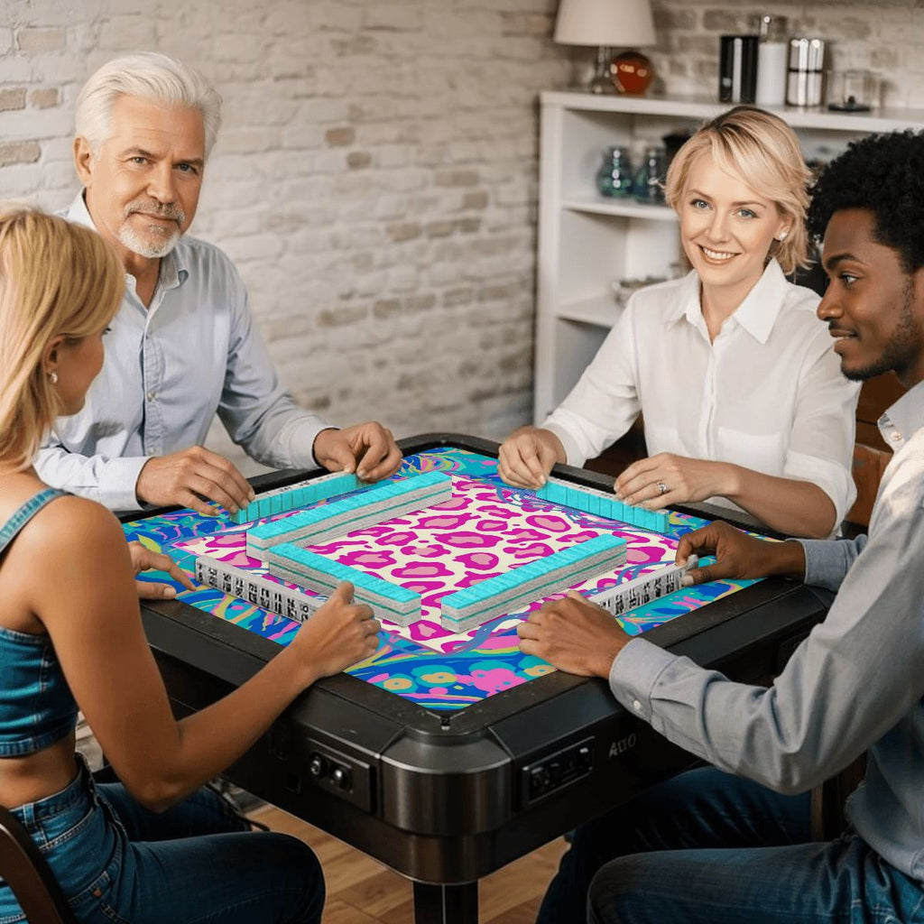 Preppy Pastel Whimsy Garden Club Mahjong Mat