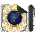 Art Deco Golden Gilded Brocade Mahjong Mat