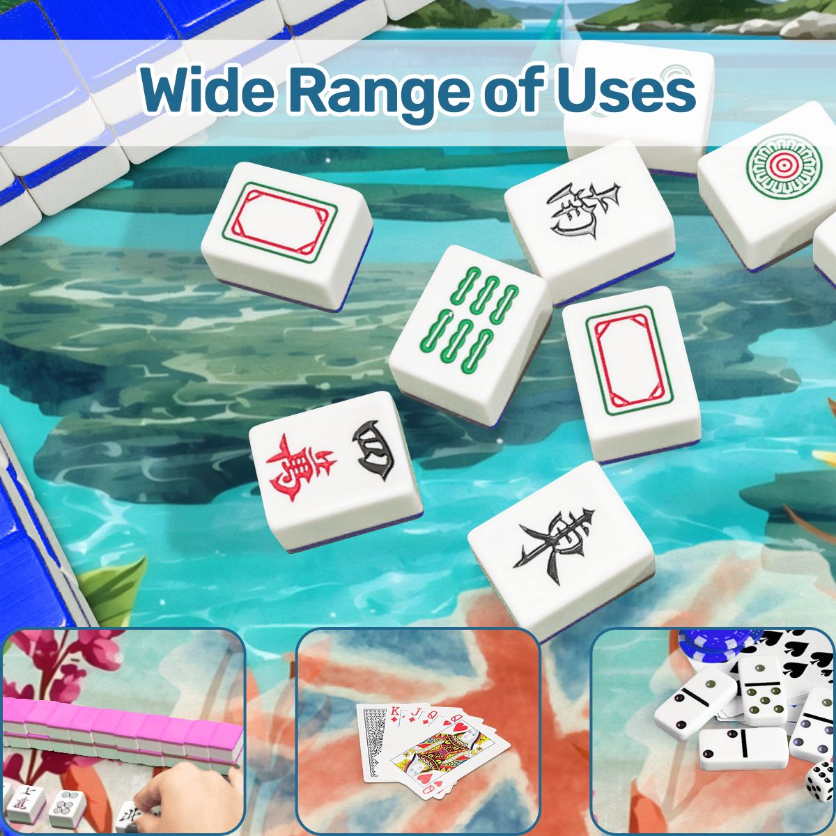 British Virgin Islands BVI Tropical Mini Mahjong Mat