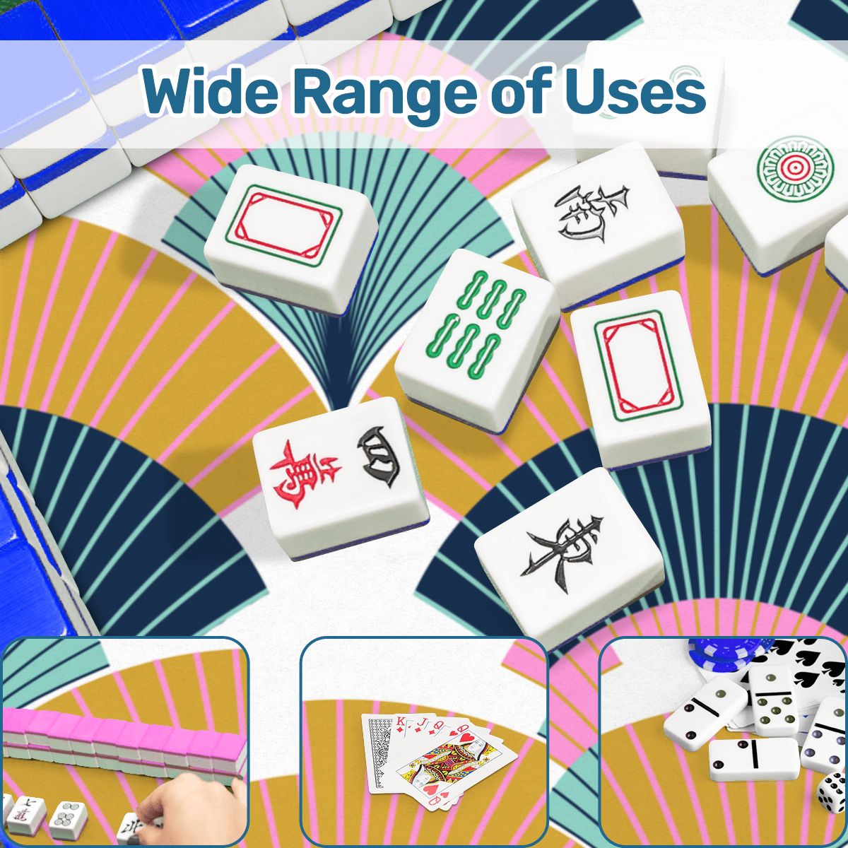 Modern Art Deco Speakeasy Mahjong Mat