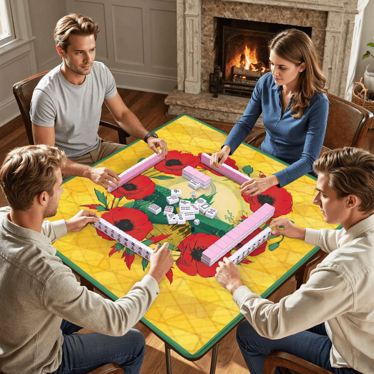 Follow The Yellow Brick Road Wizard Of Oz Mahjong Mat