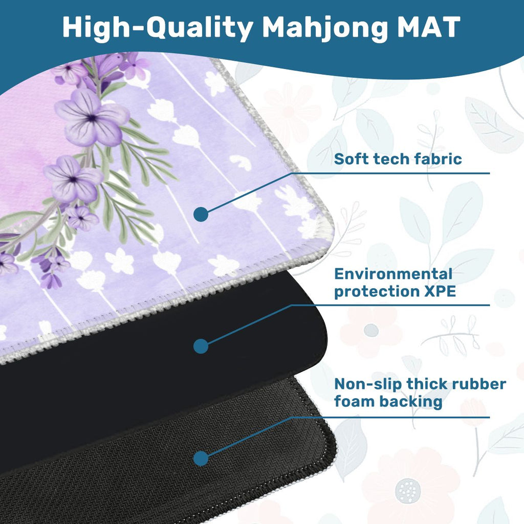 Lovely Lilac, Pale Pastel Purple Mahjong Mat