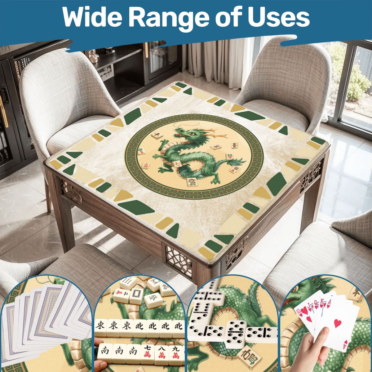 Prancing Dancing Dragon Mahjong Mat