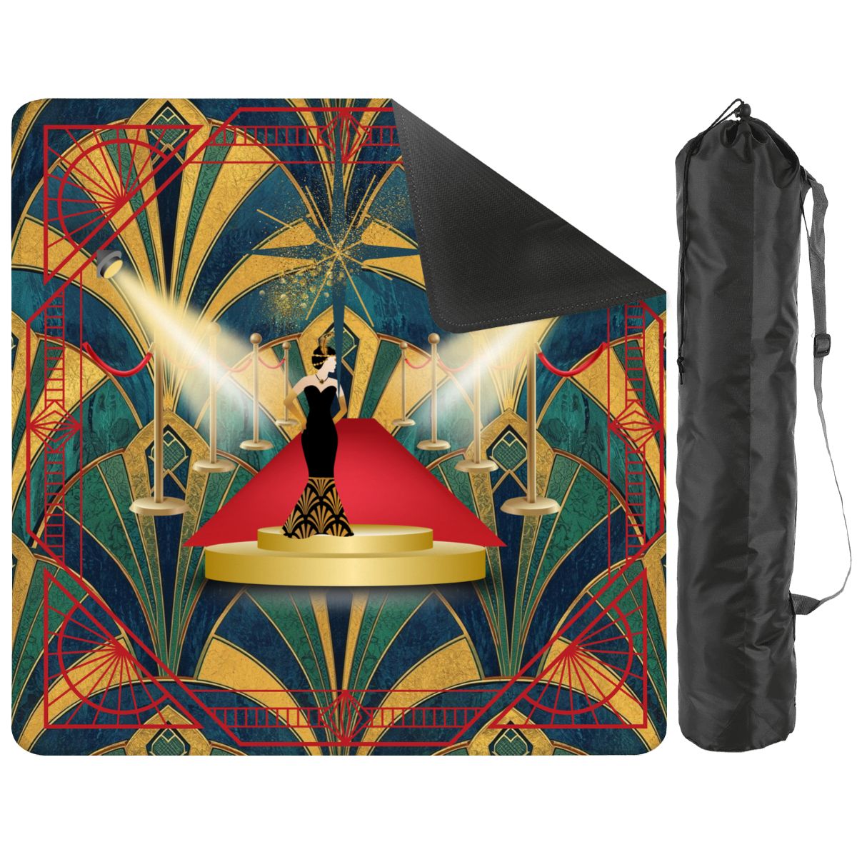 Art Deco Hollywood Regency Mahjong Mat