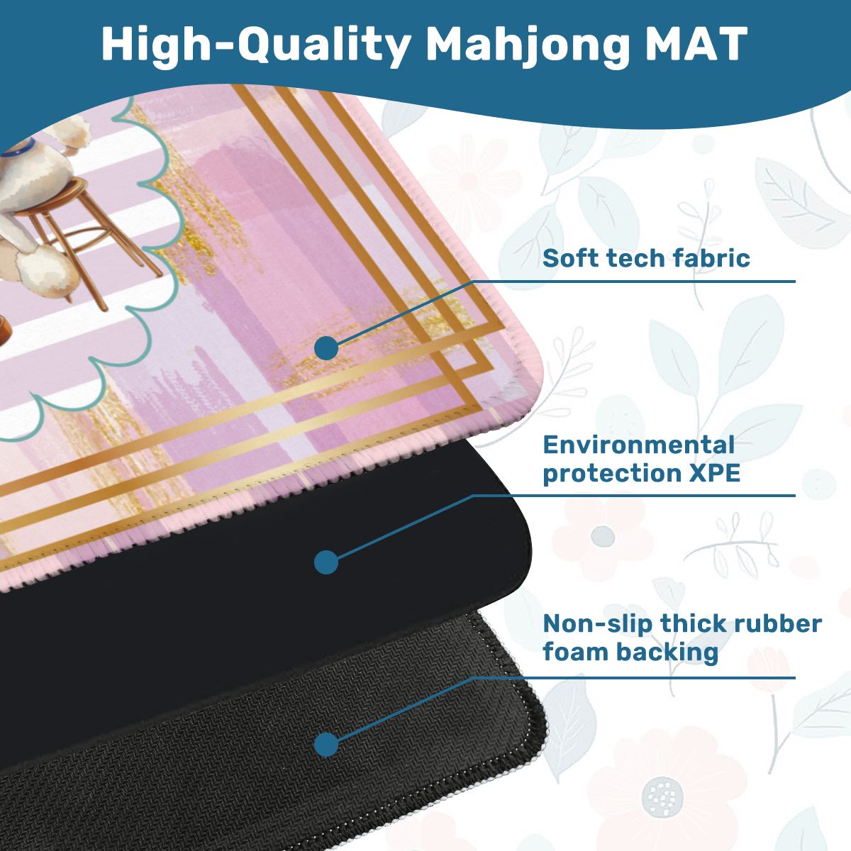 Poodle Play Parlor Mahjong Mat