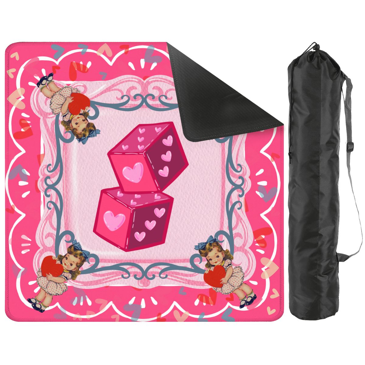 Nostalgic Vintage Valentine Mahjong Mat