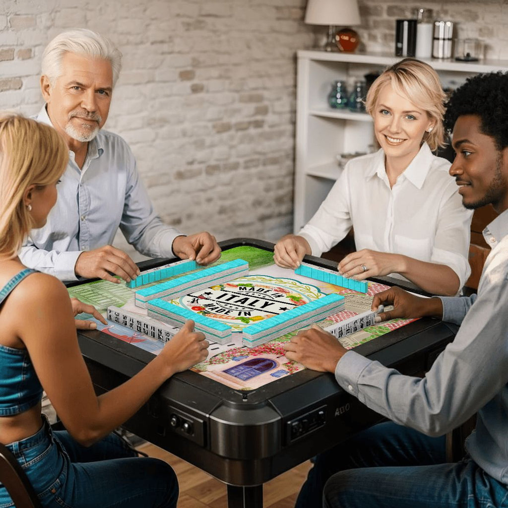 Italian Foodie Mahjong Mat, Tour Of Italy
