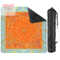 Celestial Glow Up Orange, Blue Mahjong Mat